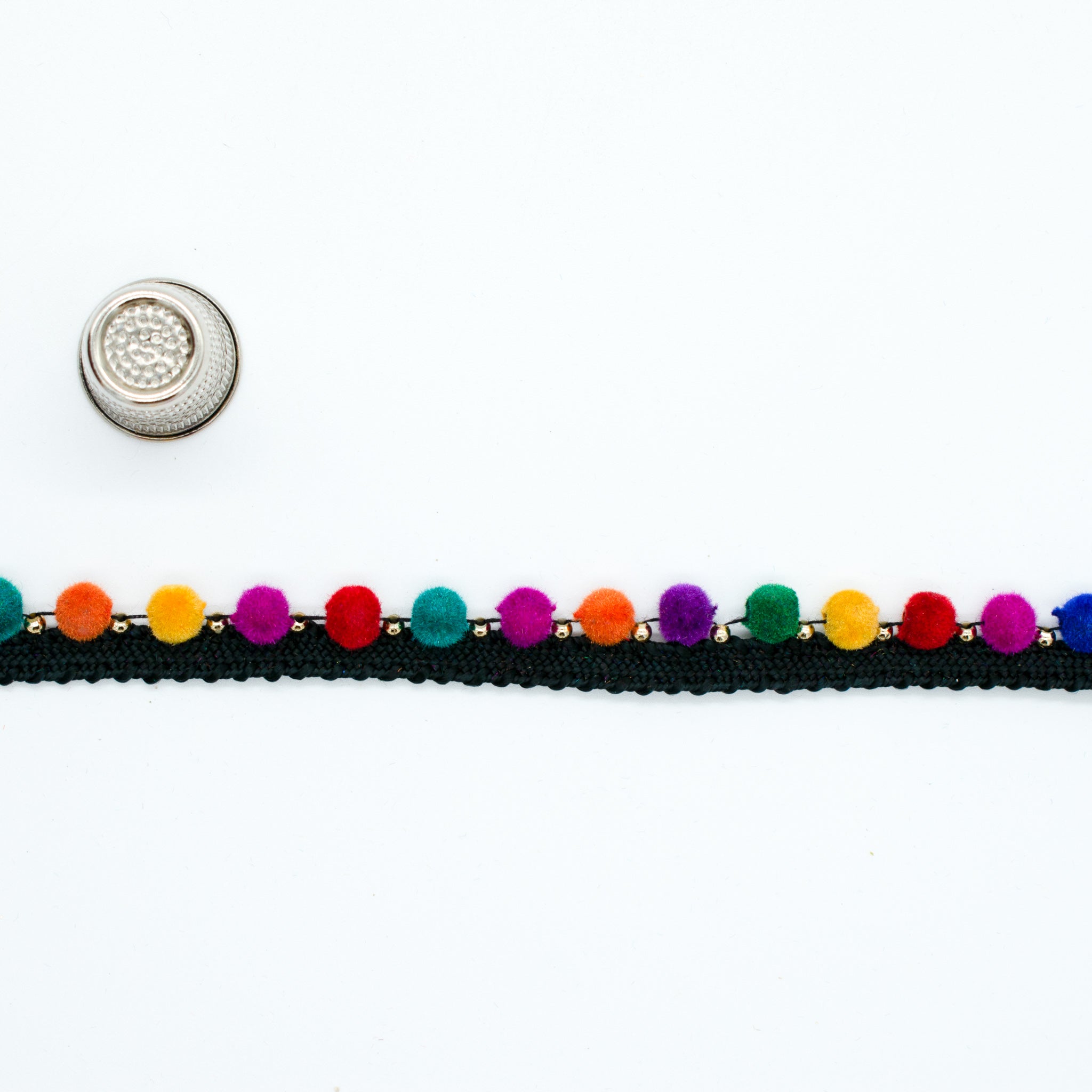 Rainbow Beaded/Bobble Trim 20mm