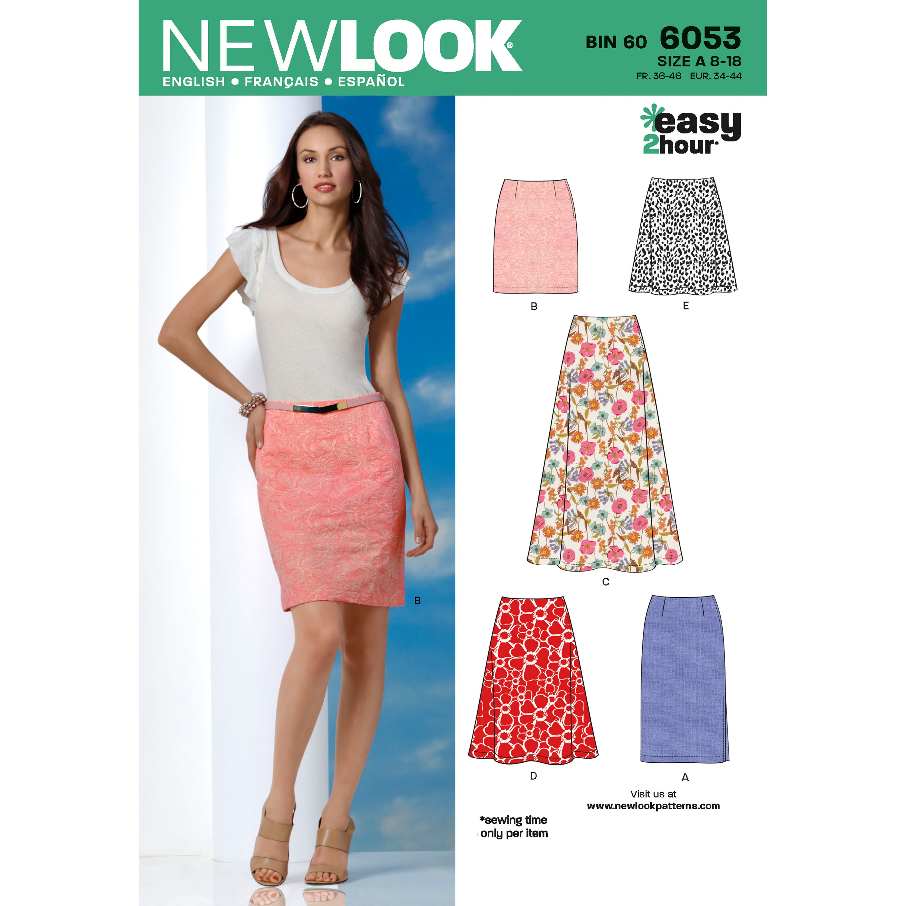 Misses' Skirts - New Look Sewing Pattern N6053