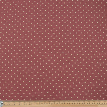 Dusty Rose Natural Medium Dots Cotton Canvas Print