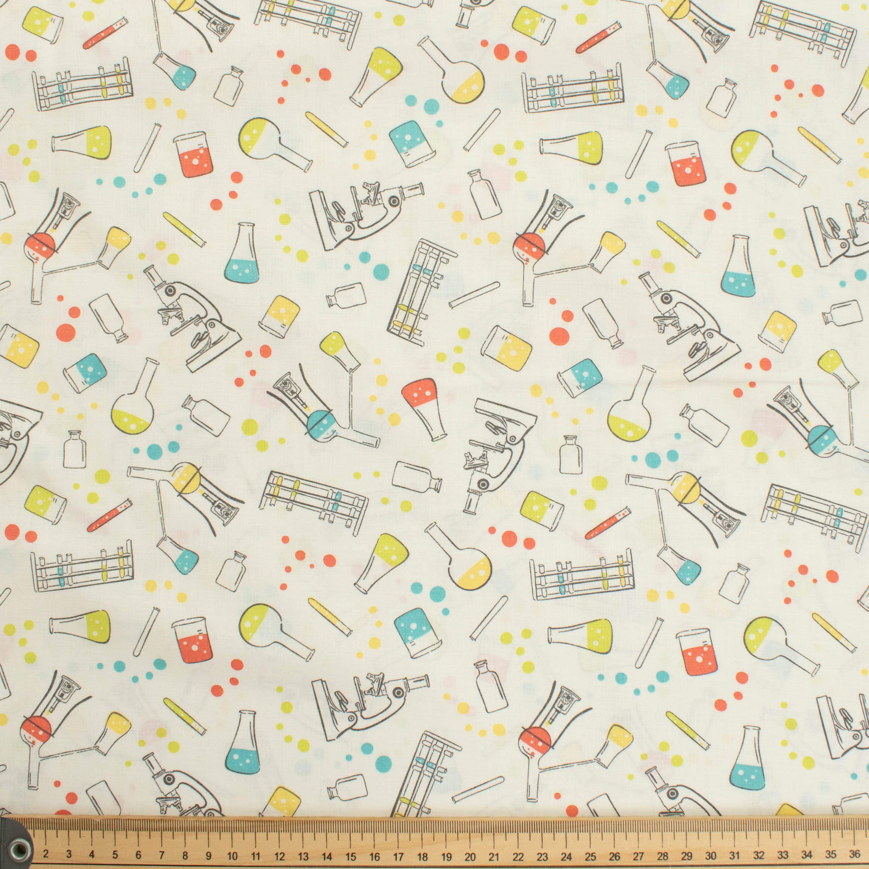 In the Beginning Fabrics Chromatics M.McCulloch Chemical Experiment Tools Cotton Prints