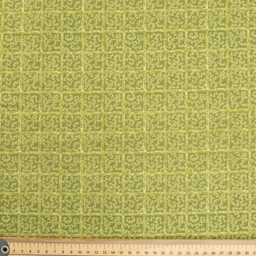 Wilmington Prints Pride Purpose Green Checks Cotton Prints