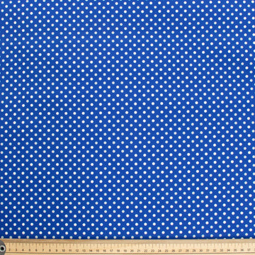 Wilmington Prints Dots White Spots on Blue Cotton Prints