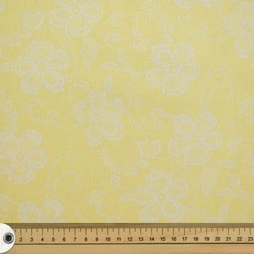 Lemon Floral Lace Cotton Print