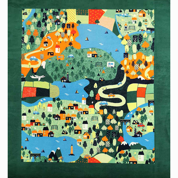 Printed Polar Fleece by Panel