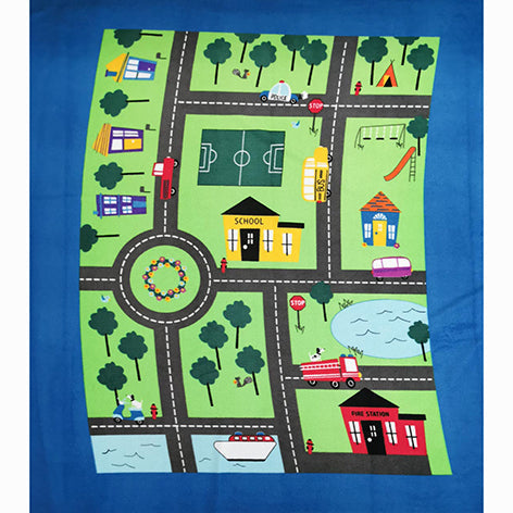 Printed Polar Fleece by Panel