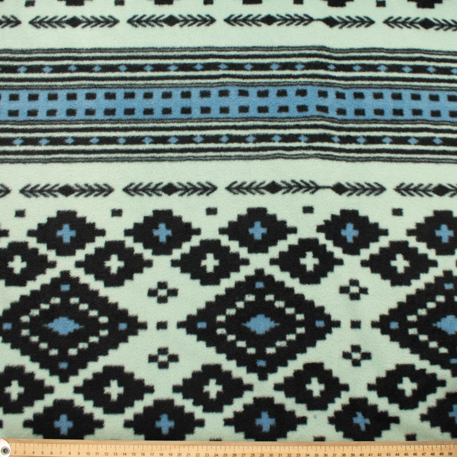 Dark Geometric Print Printed Polar Fleece Design 154