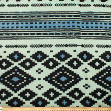 Dark Geometric Print Printed Polar Fleece Design 154