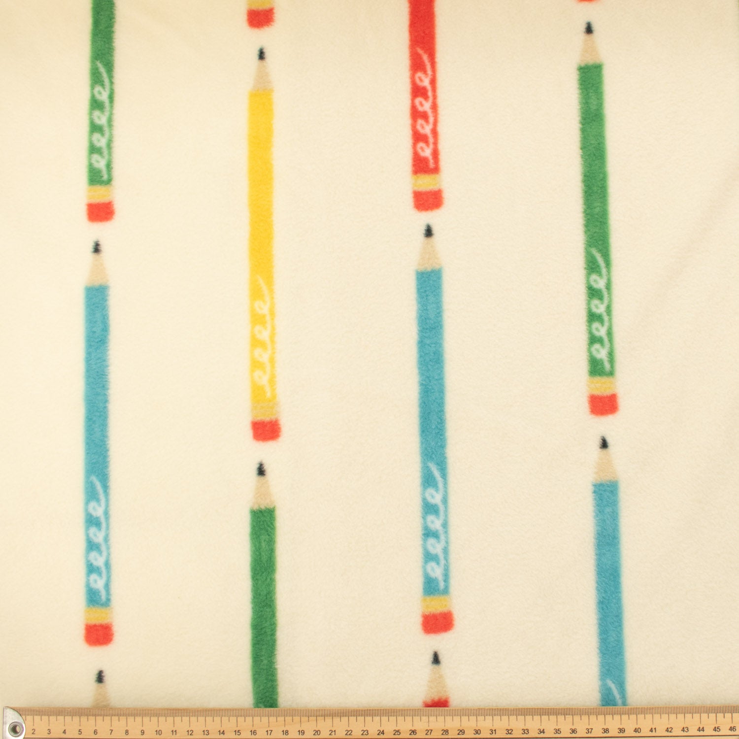 Colourful Pencils Printed Polar Fleece Design 170