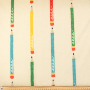 Colourful Pencils Printed Polar Fleece Design 170