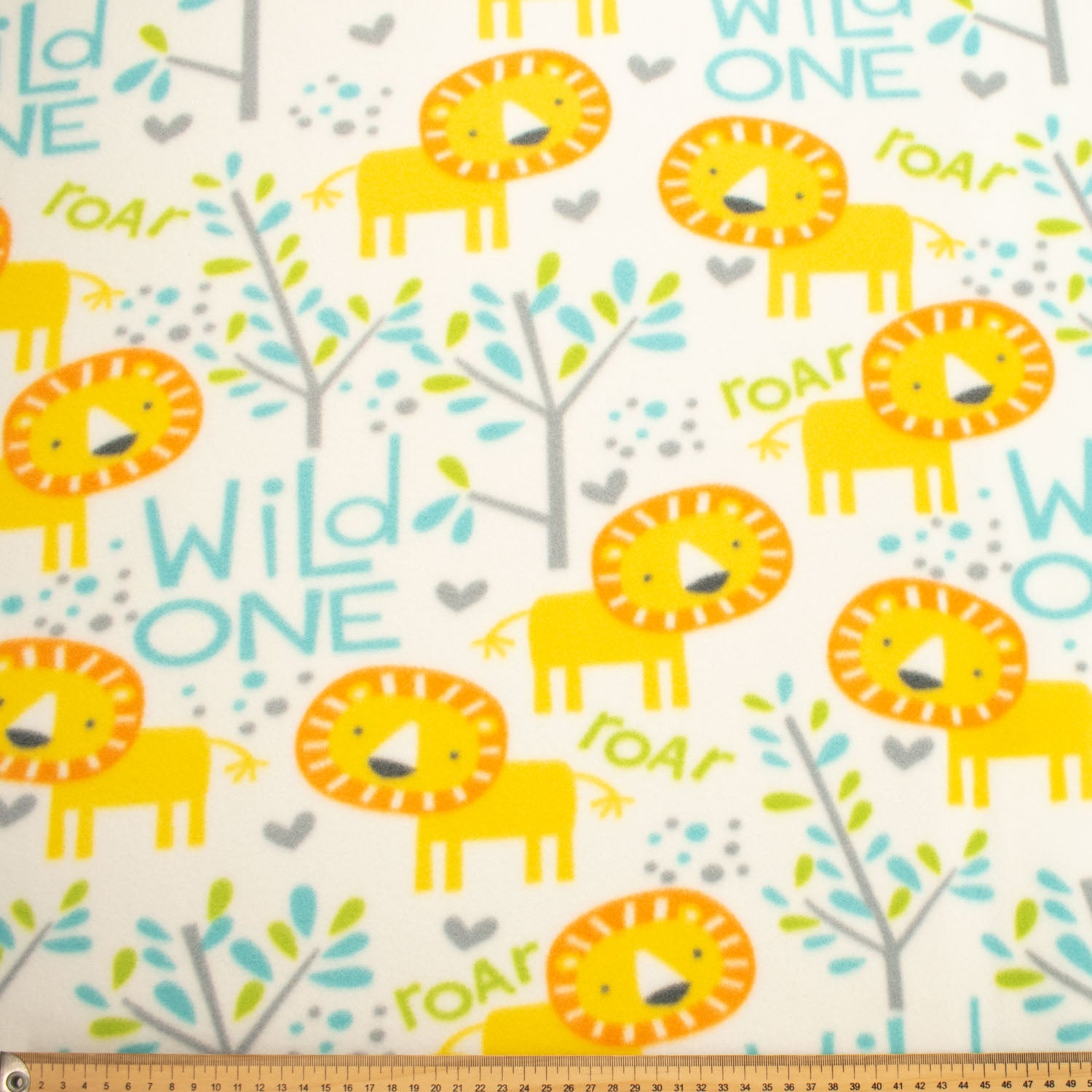 Cute Lions Printed Polar Fleece Design 26