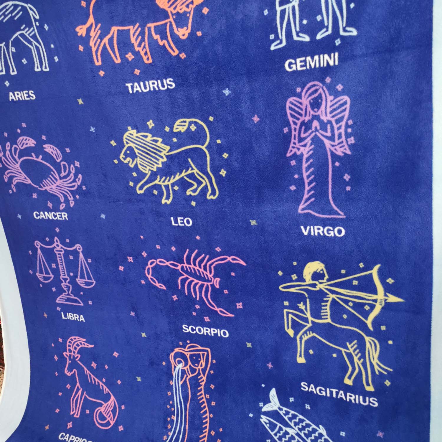 Zodiac Printed Polar Fleece Design 3 - 1.85M Panel