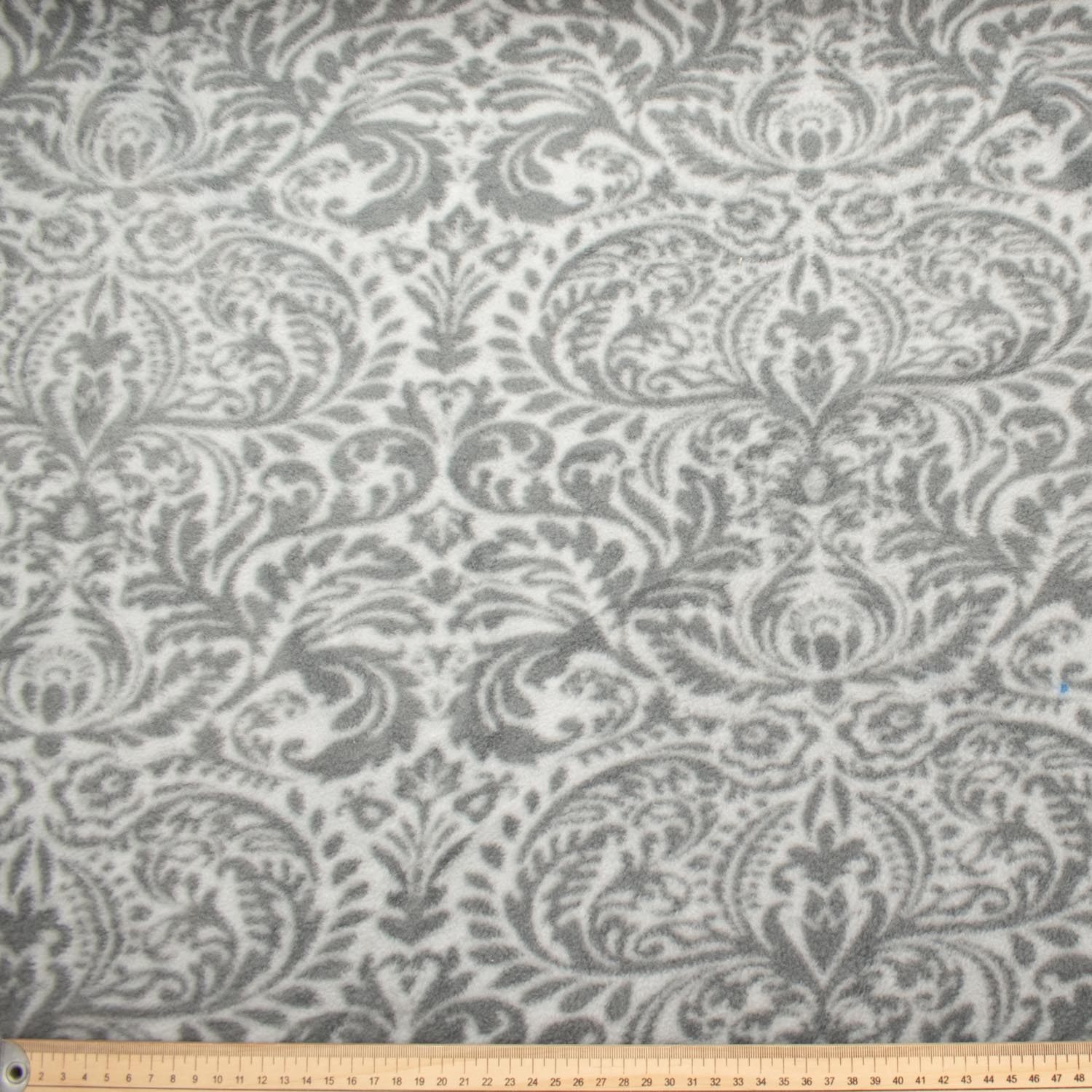 Regency on Grey Printed Polar Fleece Design 37