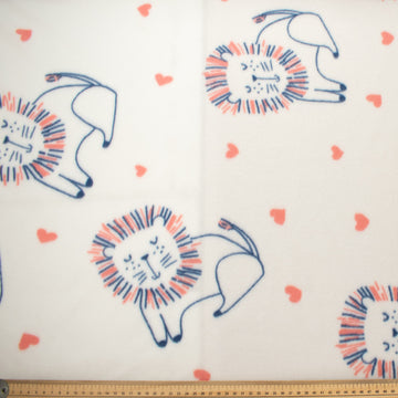 Cartoon Lion Printed Polar Fleece Design 79