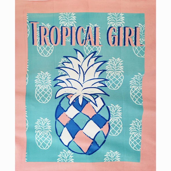 Funky Pineapples Printed Polar Fleece Design 93 - 1.33M Panel