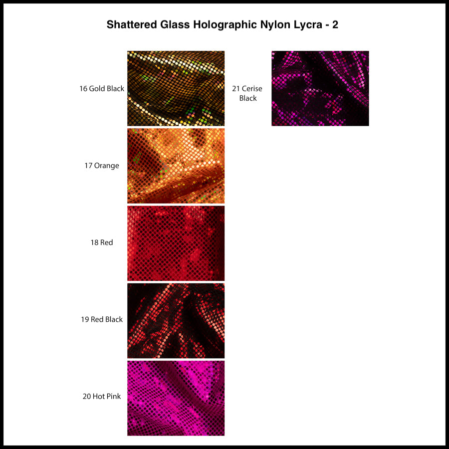 Shattered Glass Holographic Nylon Lycra