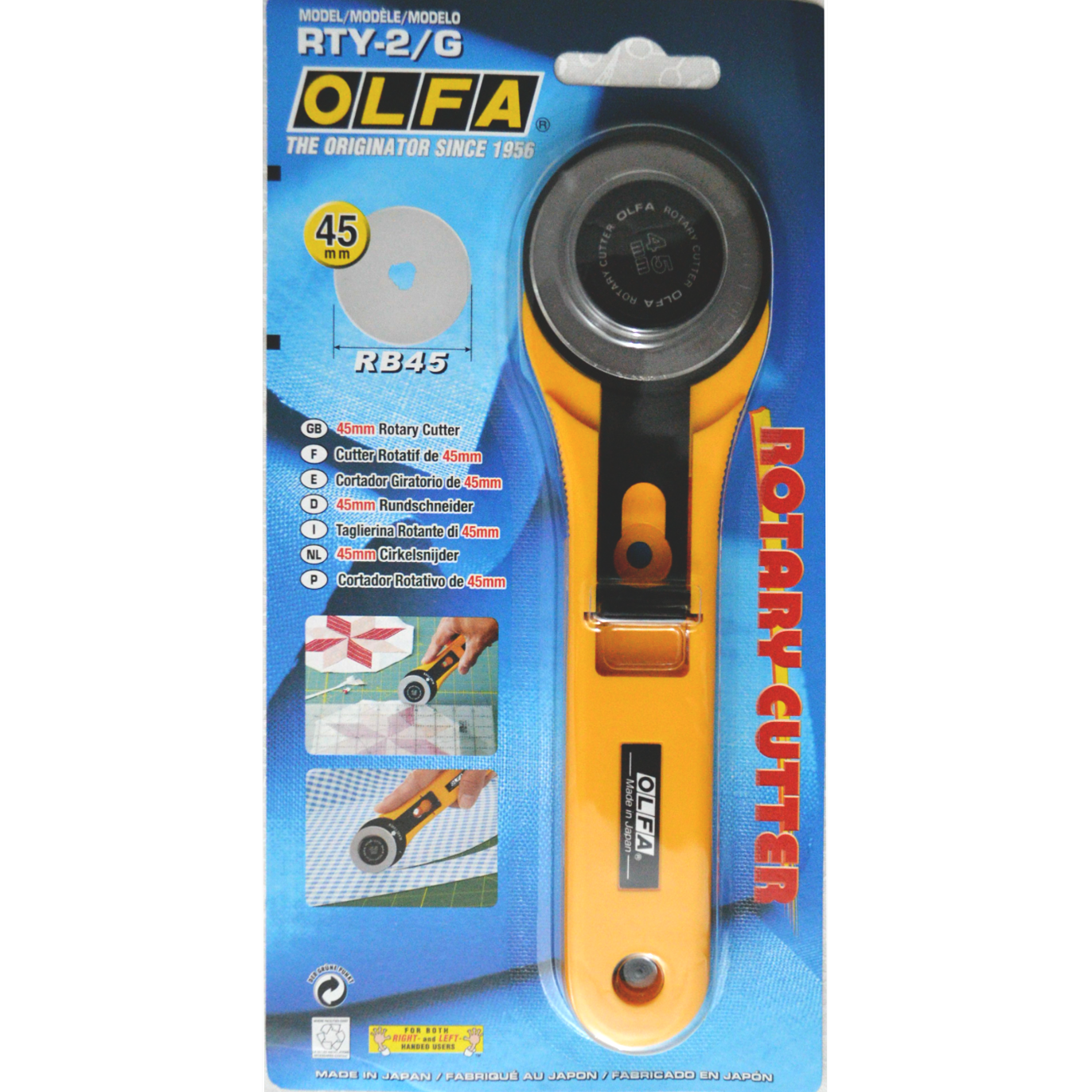 OLFA 45mm Rotary Cutter Stainless Steel Blade
