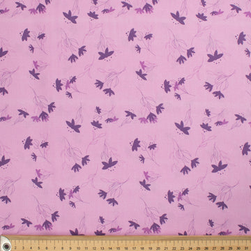 Old World Purple Collection #07 Dark Purple Floral on Purple Cotton Prints