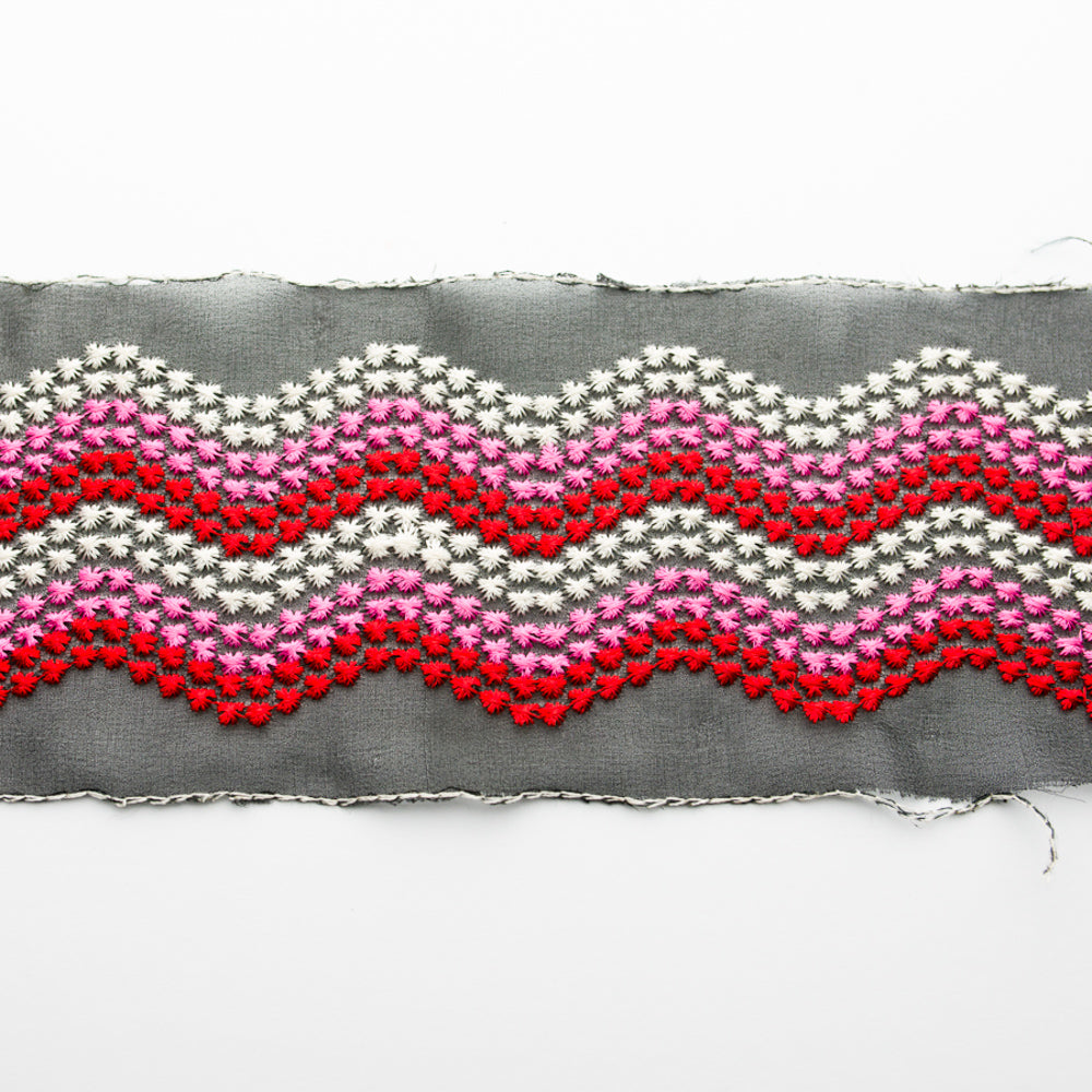 Organza Embroidered Laces-8.5cm