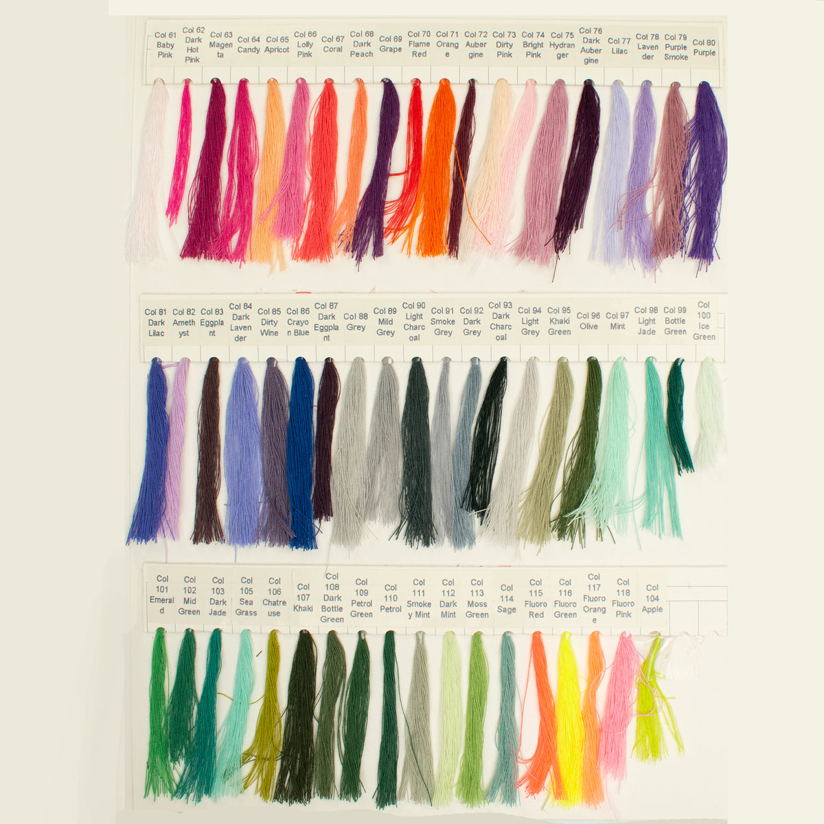 Decorative Overlocking Thread 5000M Polyester Overlocking Thread Collection-1 – Homecraft Textiles