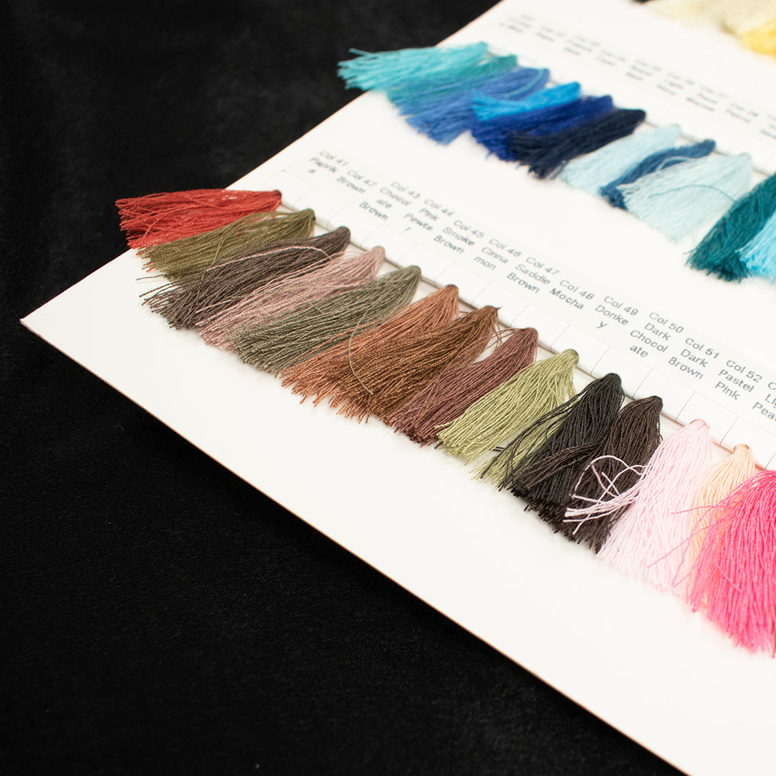 5000M Polyester Overlocking Thread Sample Book