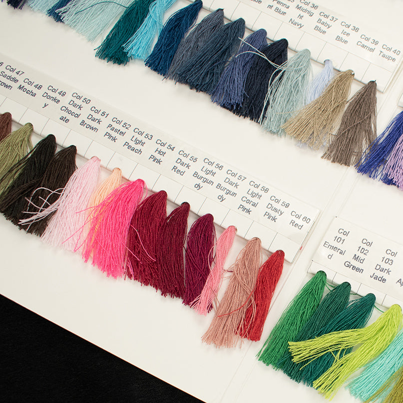 5000M Polyester Overlocking Thread Sample Book