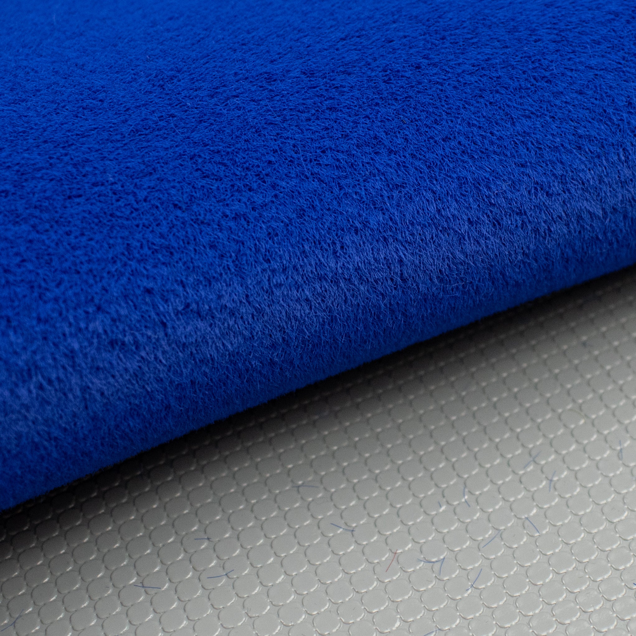 Heavy PVC Vinyl Backed Short Haired Blue Fur