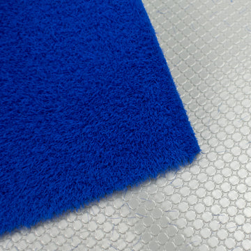 Heavy PVC Vinyl Backed Short Haired Blue Fur