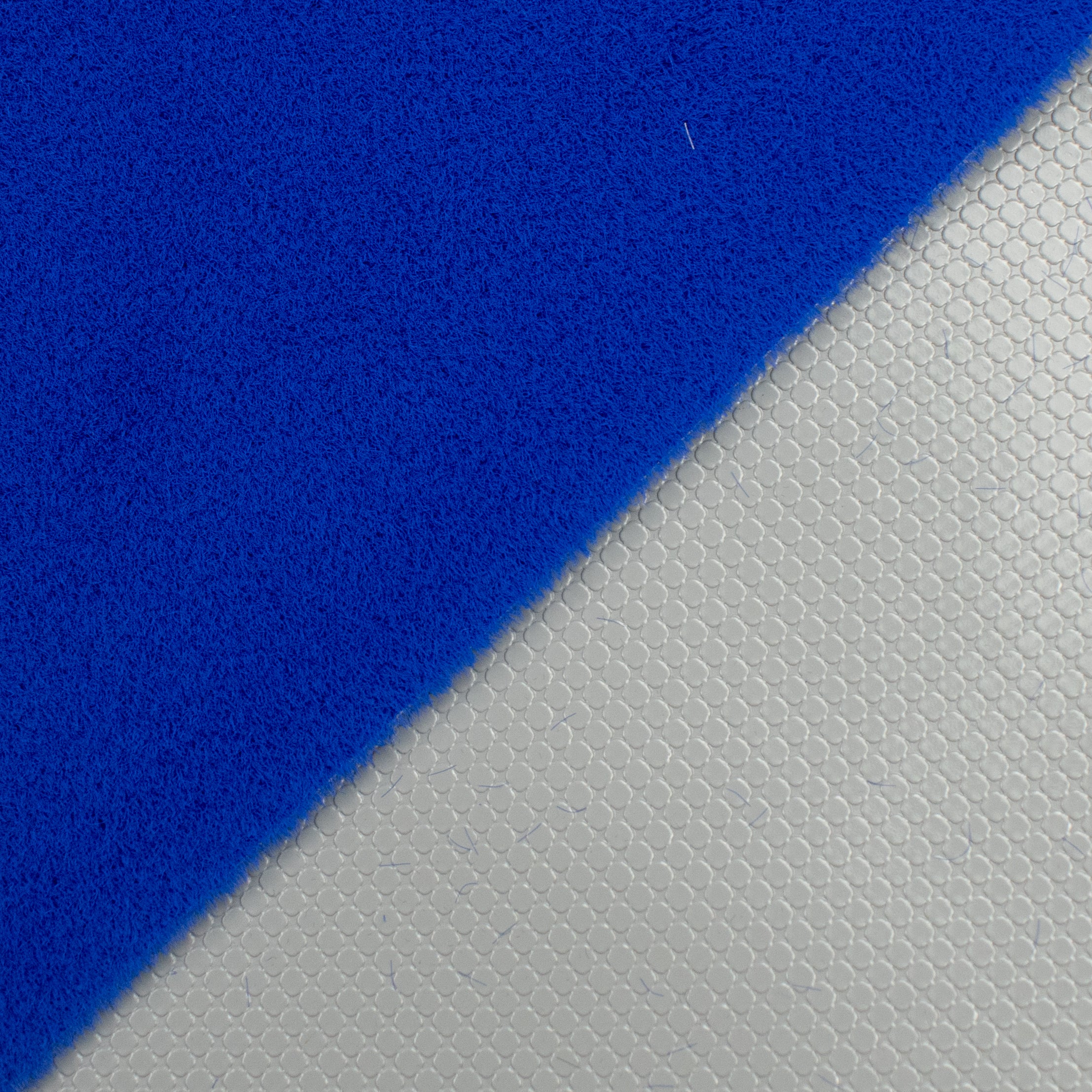 Heavy PVC Vinyl Backed Short Haired Blue Fur