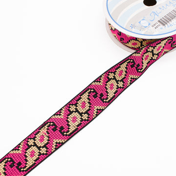 Aztec Woven Ribbon -3cm
