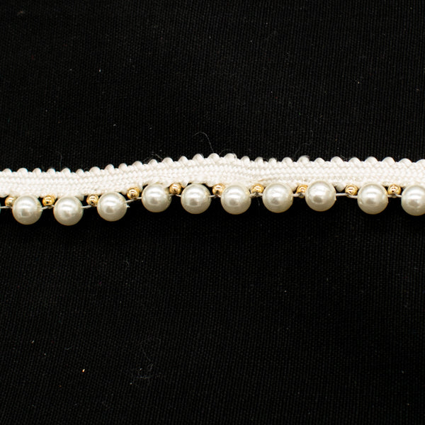 Pearl Bead Lace Ribbon
