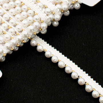 Pearl Bead Lace Ribbon