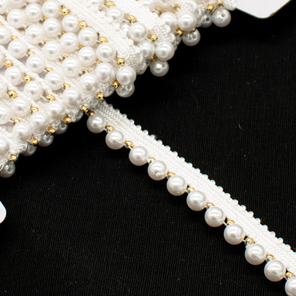 Pearl Bead Lace Ribbon