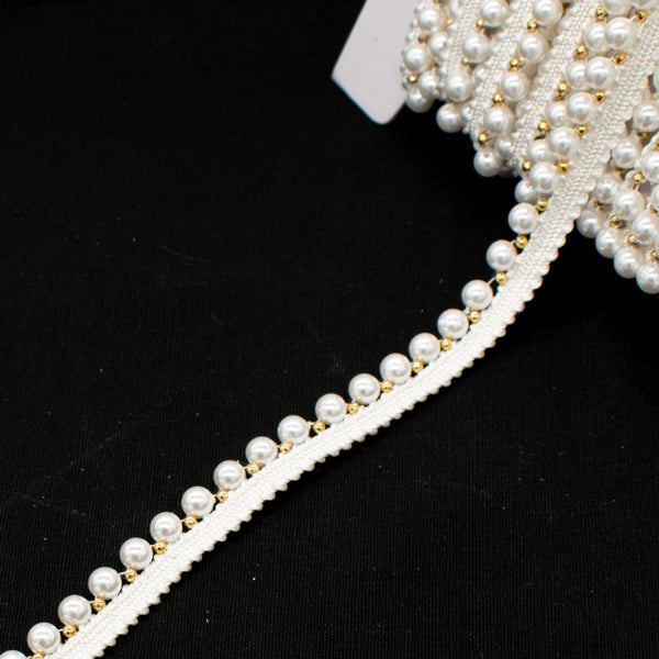 Pearl Bead Lace Ribbon