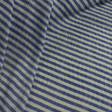 Pleated Striped Prints SS-28921 Blue