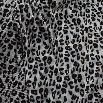 Pleated Leopard Spot Prints SS-29346 Blue