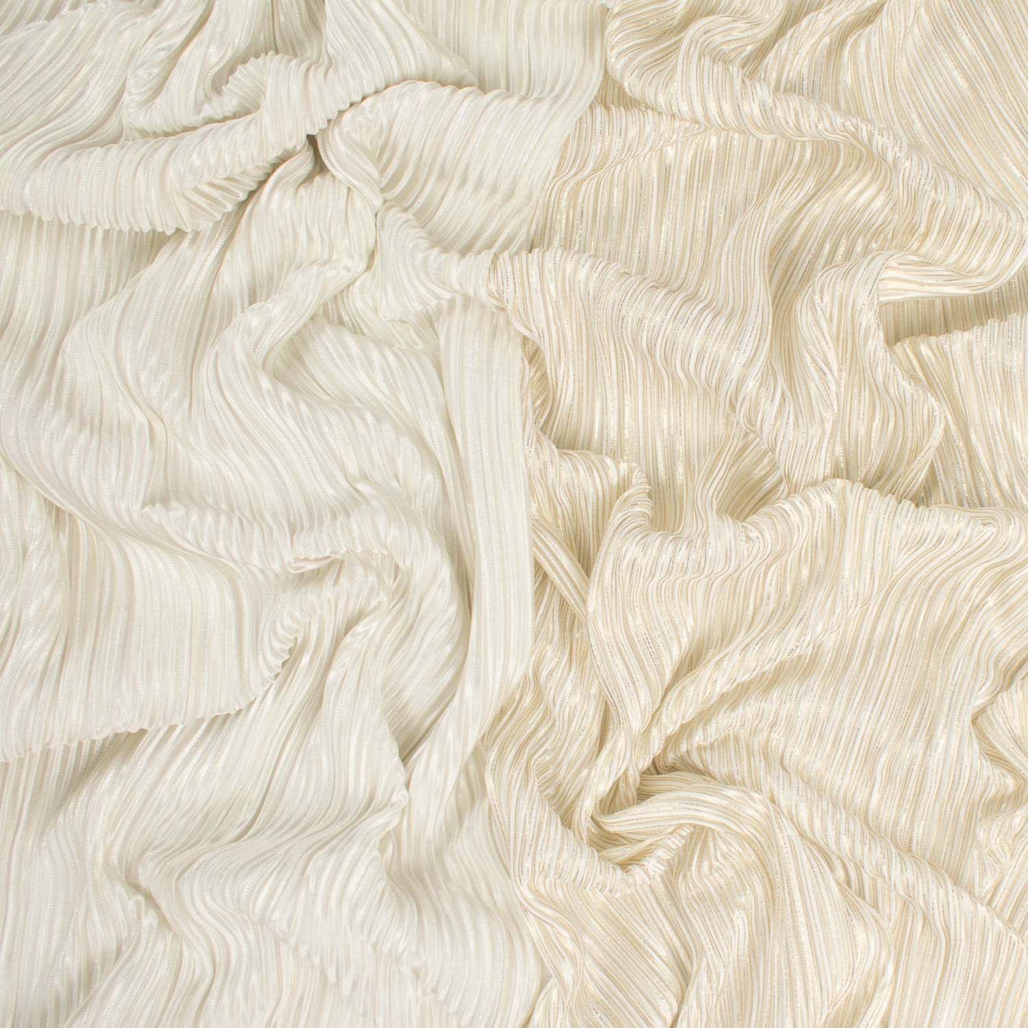 Pleated Glimmer Reversible Satin