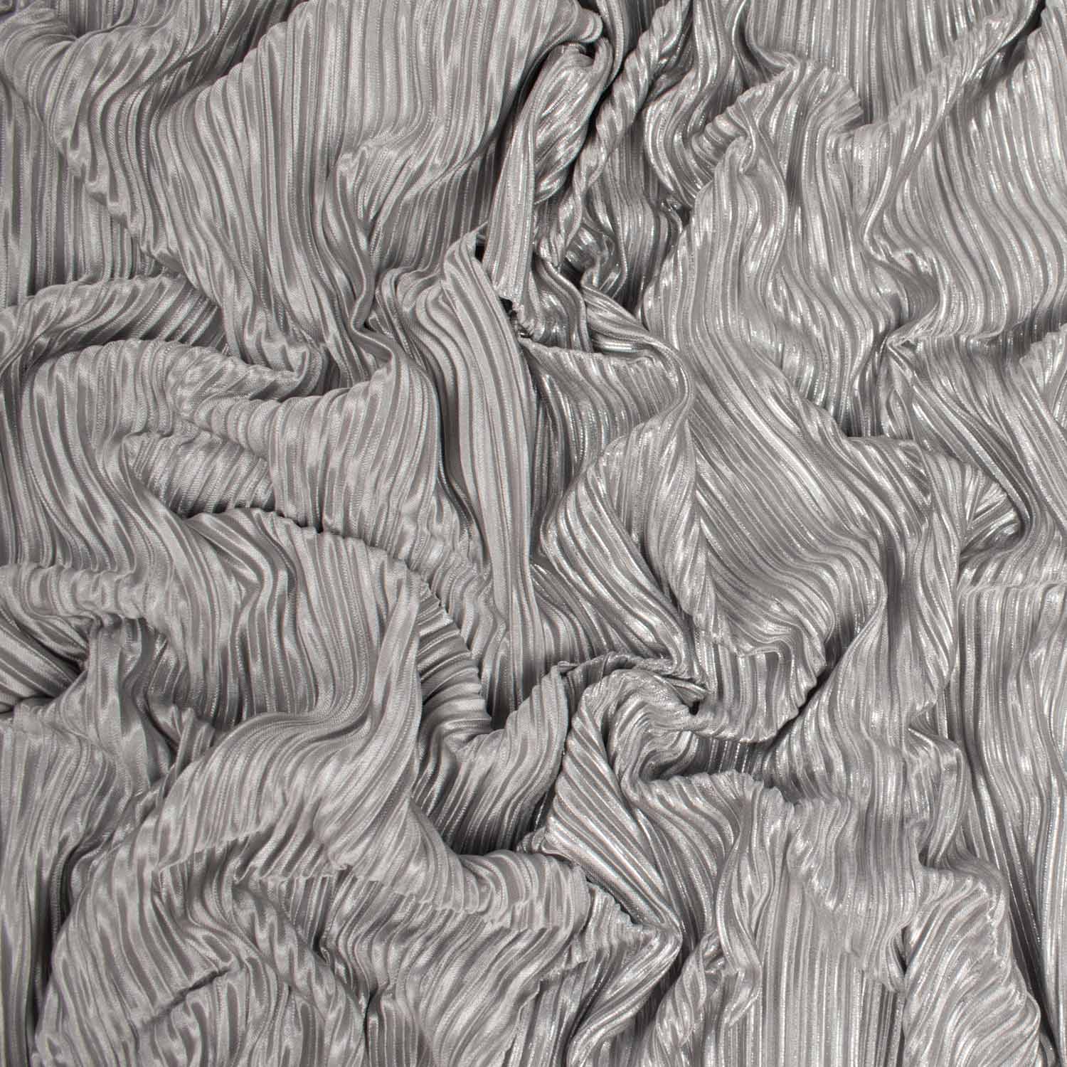 Pleated Glimmer Reversible Satin