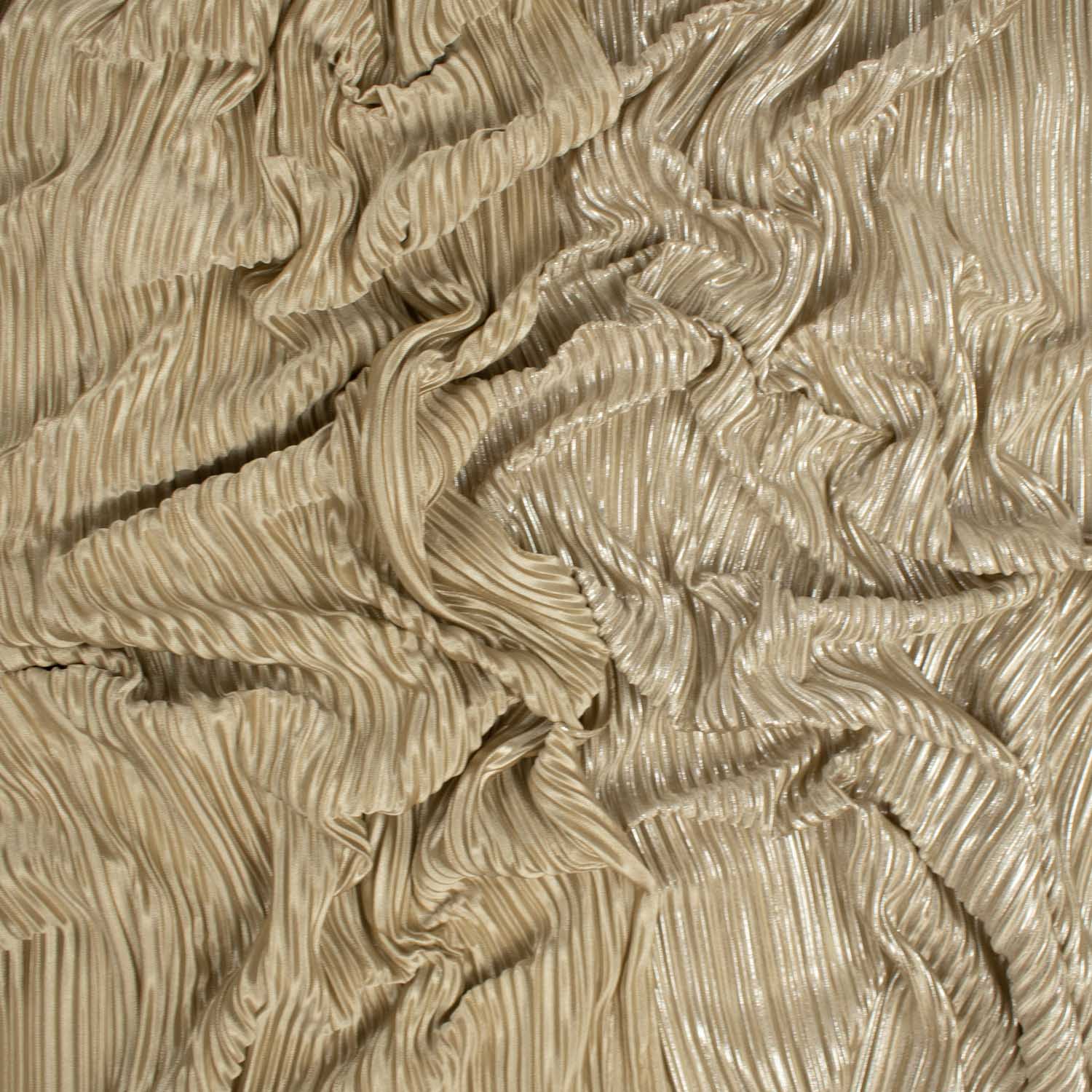 Pleated Glimmer Reversible Satin