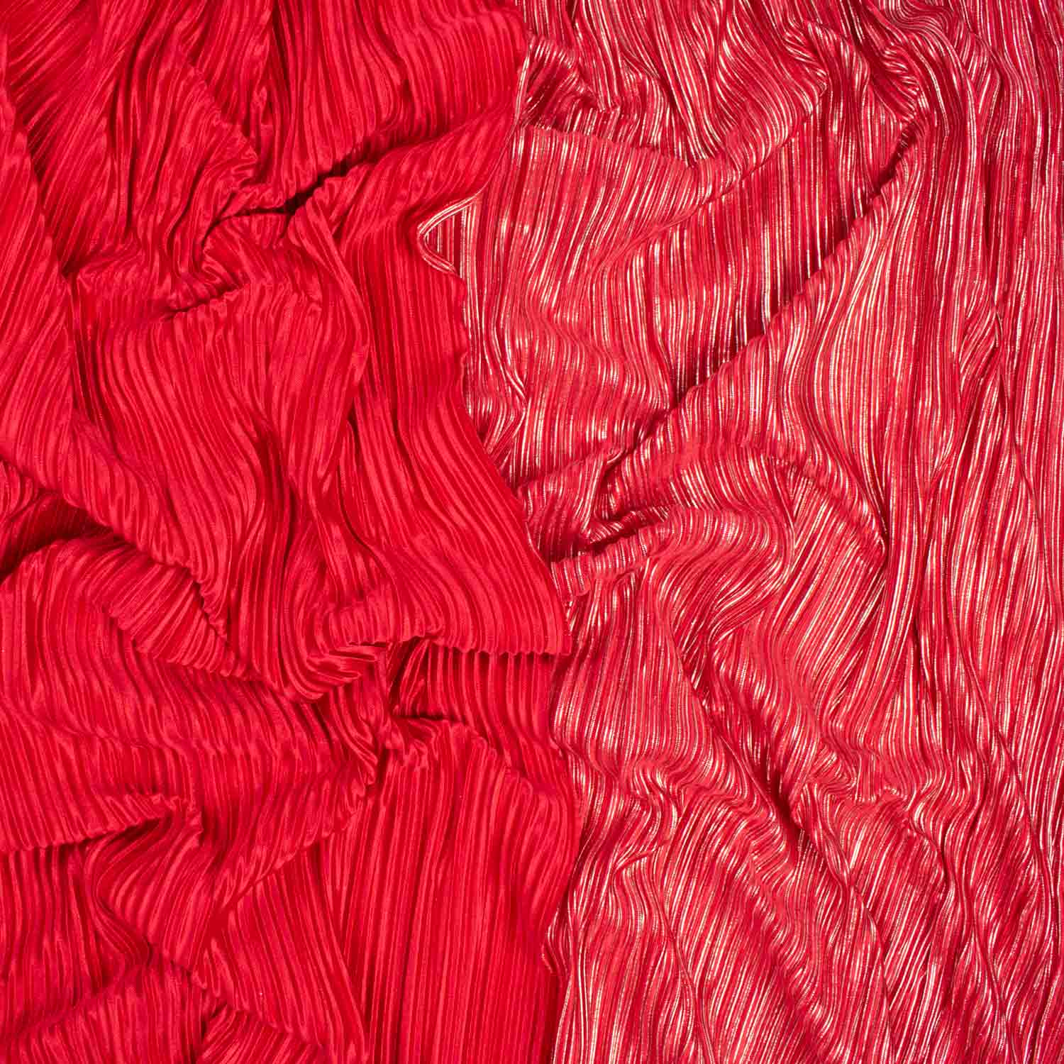 Pleated Glimmer Reversible Satin