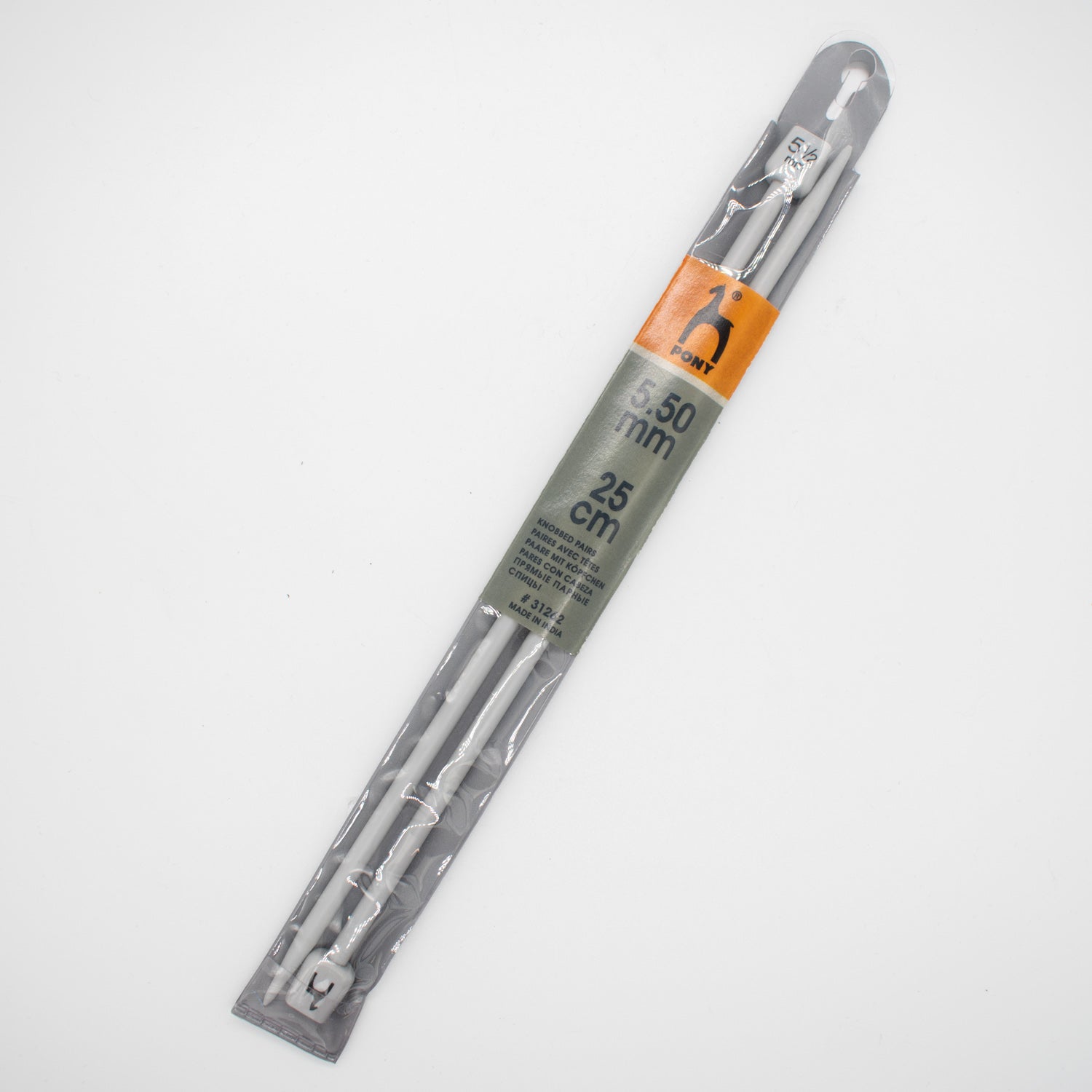 Pony Single Pointed Knitting Needles 25cm