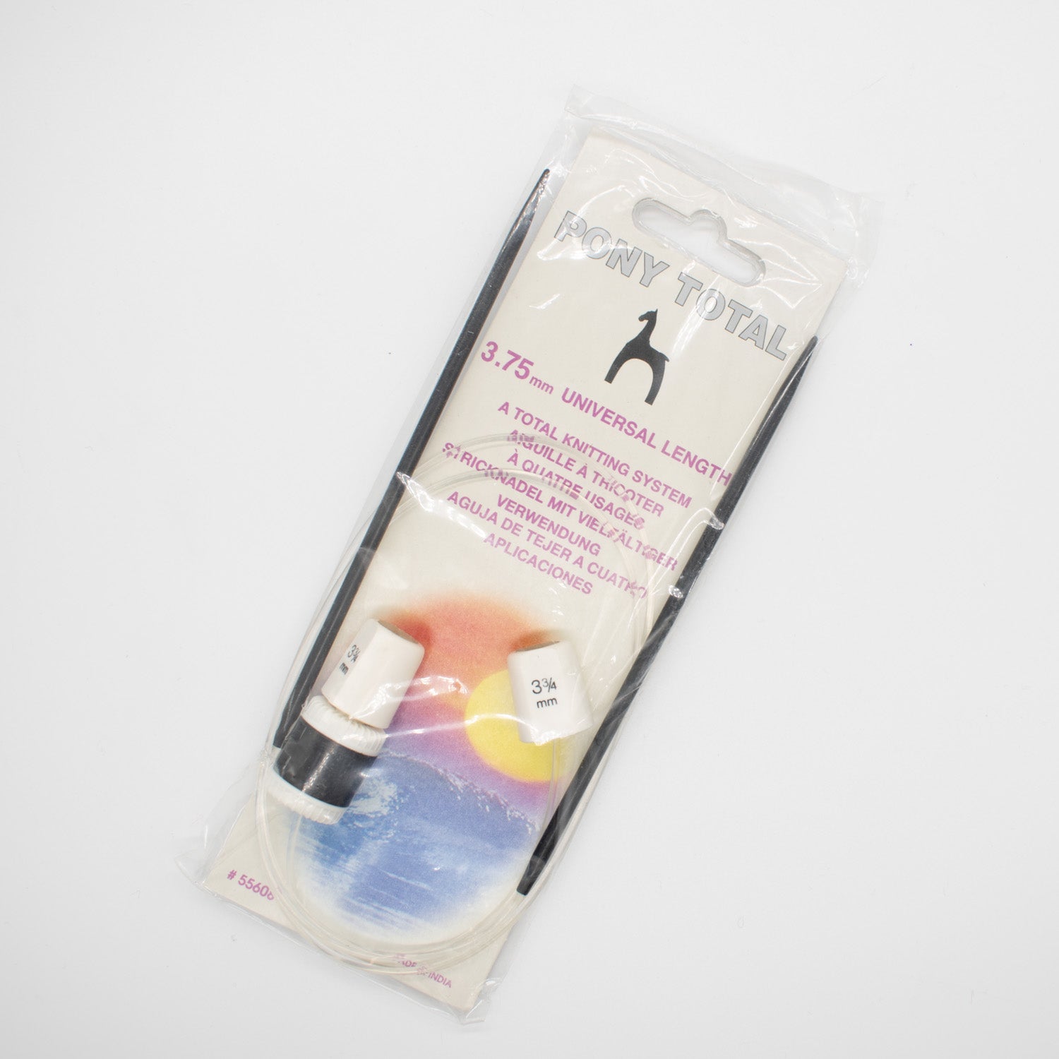 Pony Total Circular Knitting Pin with Row Counter