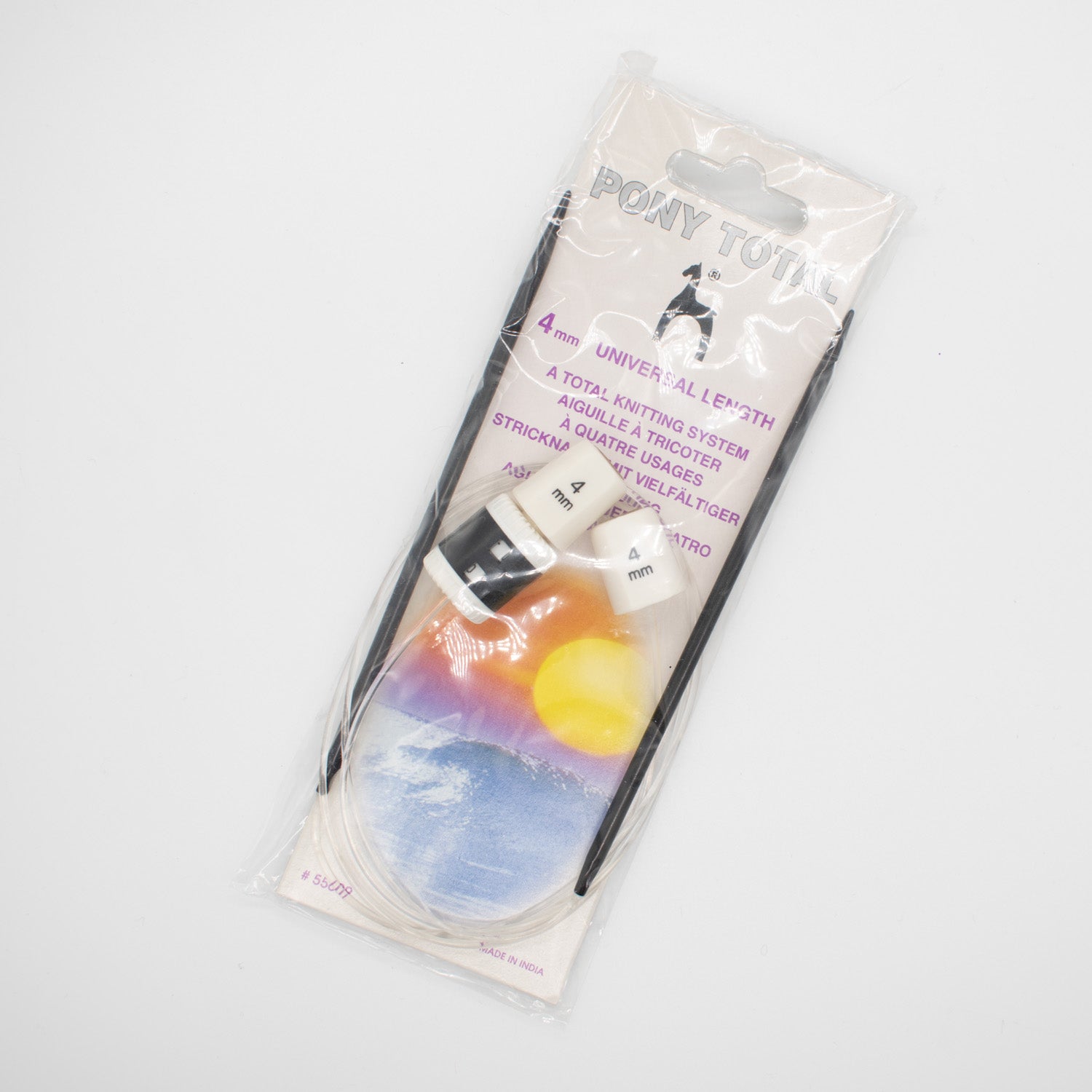 Pony Total Circular Knitting Pin with Row Counter