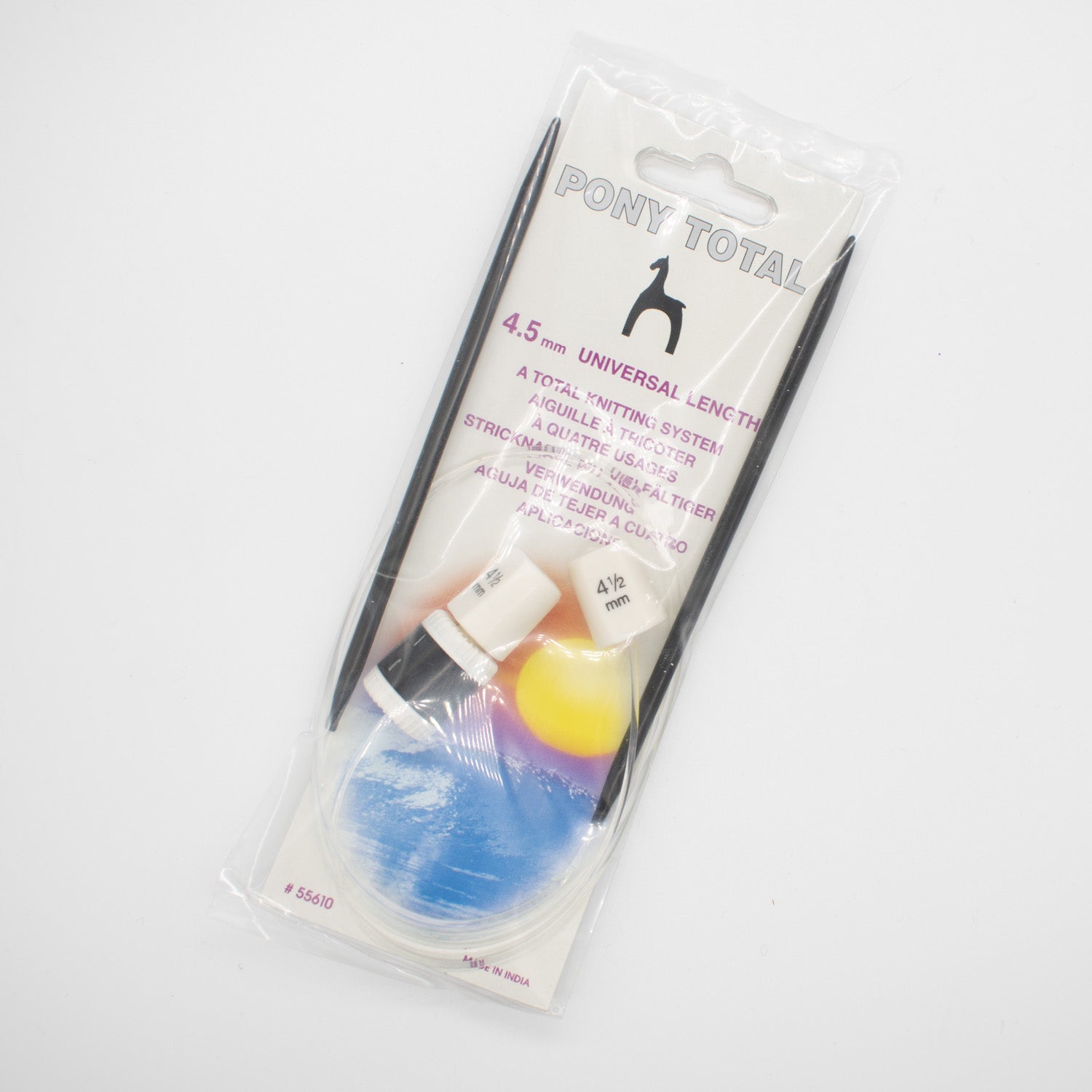 Pony Total Circular Knitting Pin with Row Counter