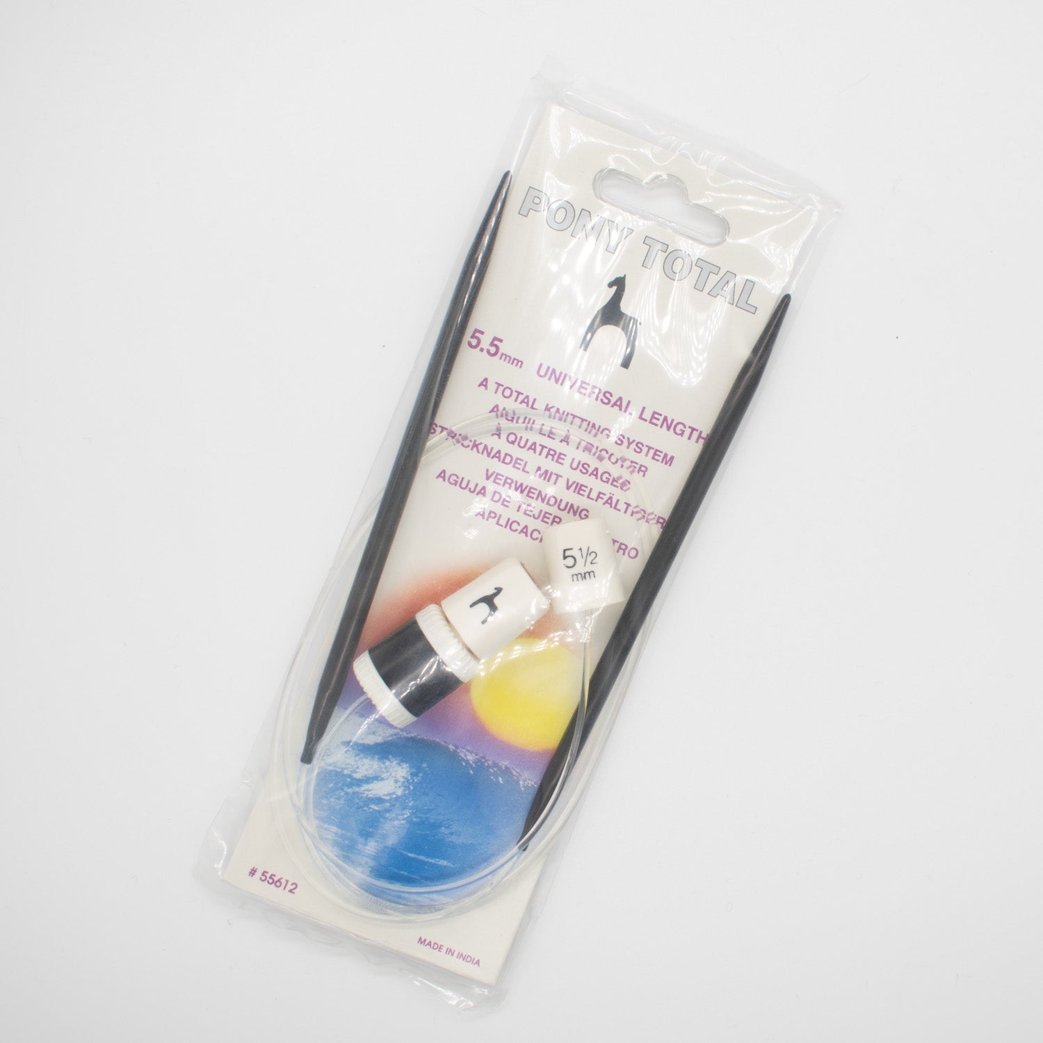 Pony Total Circular Knitting Pin with Row Counter