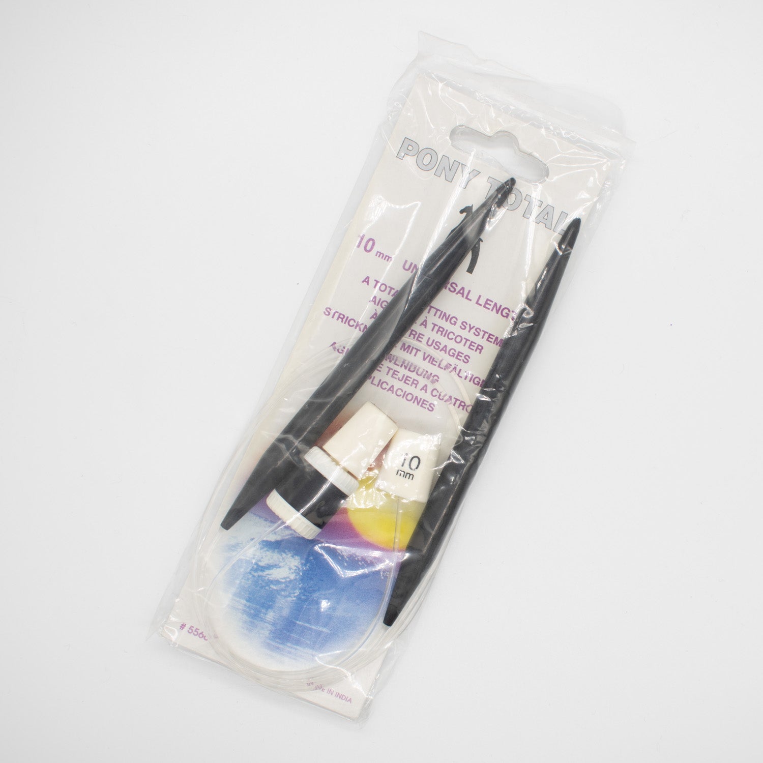 Pony Total Circular Knitting Pin with Row Counter