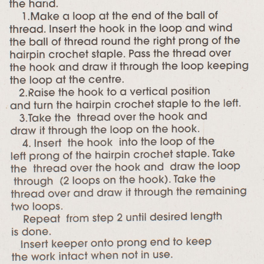 Pony Hairpin Crochet Staple