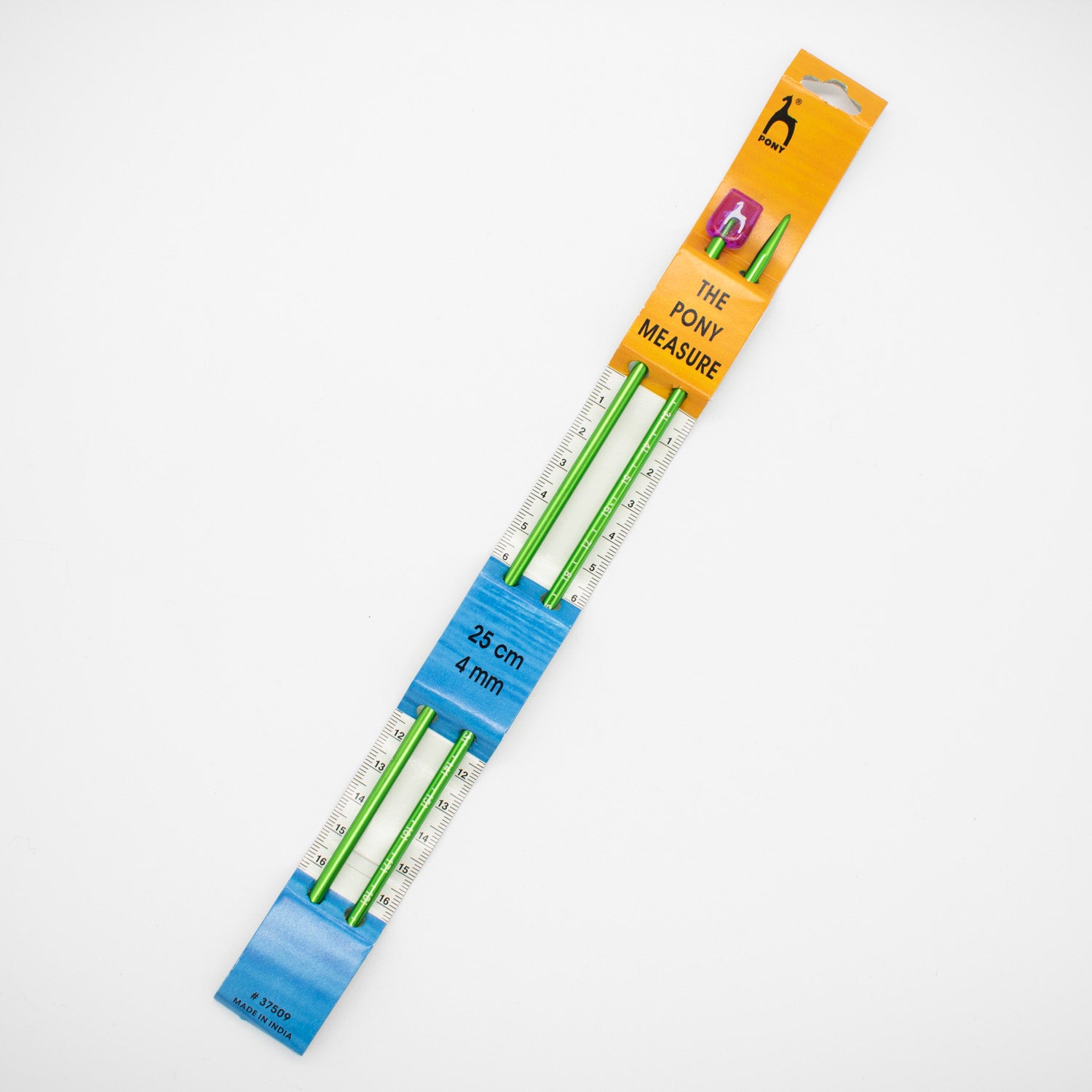 Pony Single Pointed Measure Knitting Needles 25cm