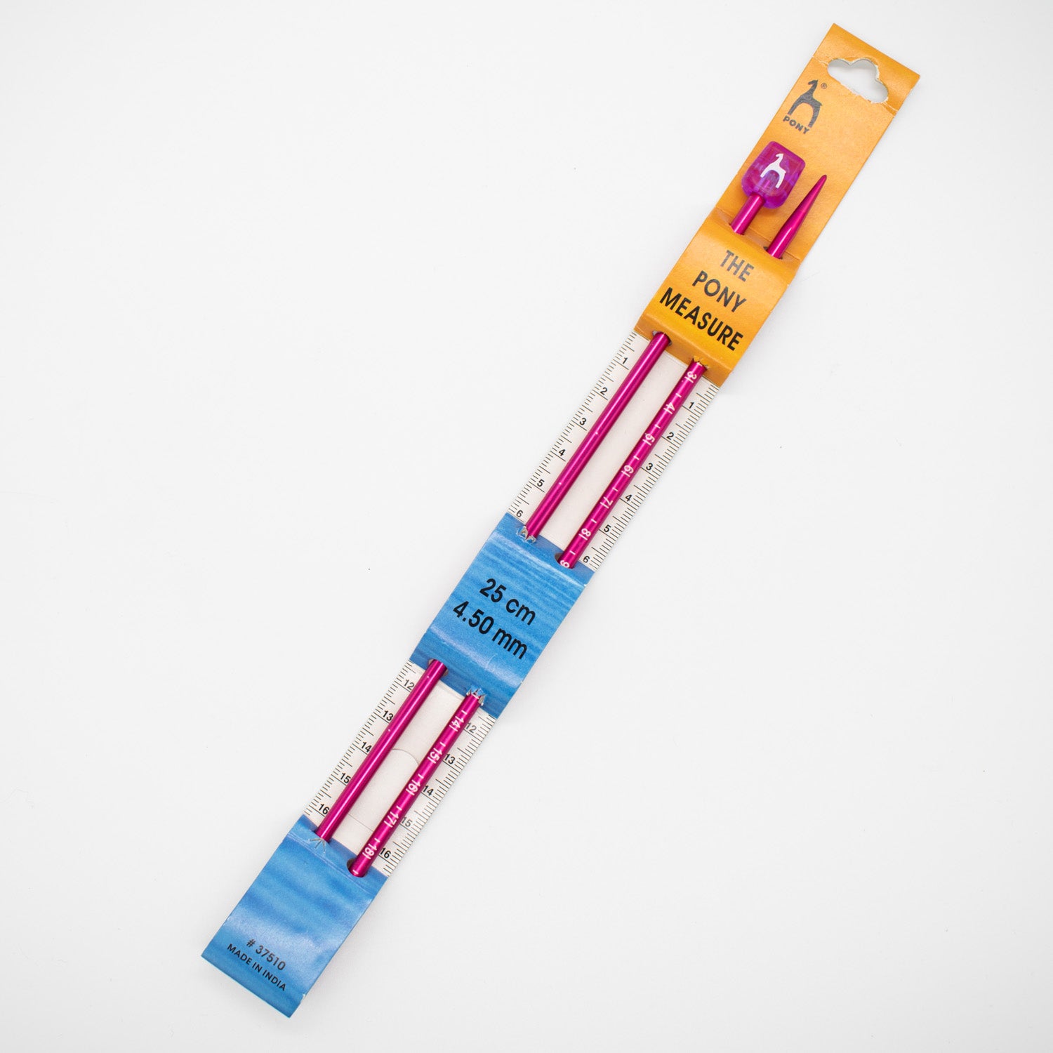 Pony Single Pointed Measure Knitting Needles 25cm