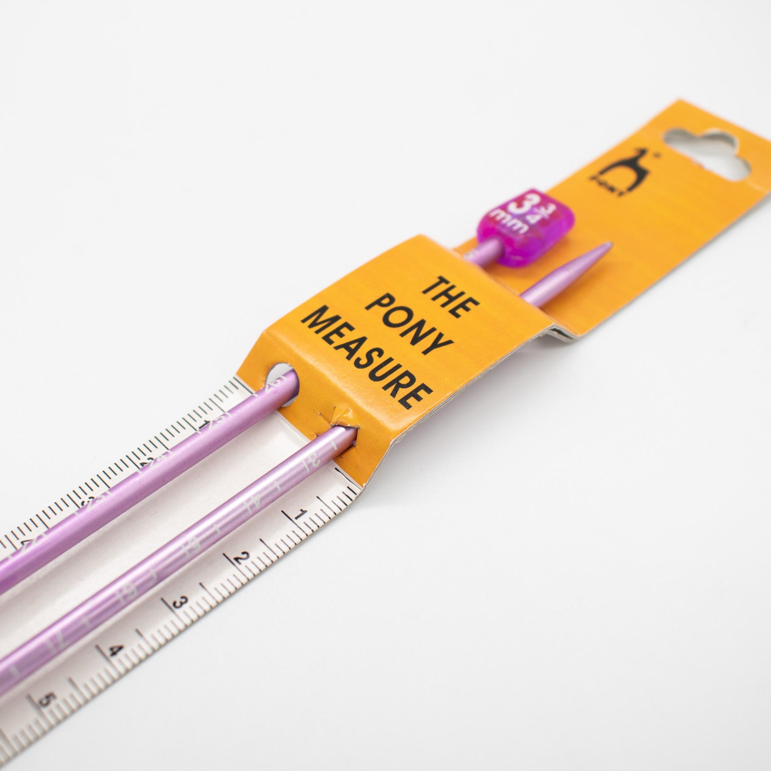 Pony Single Pointed Measure Knitting Needles 35cm