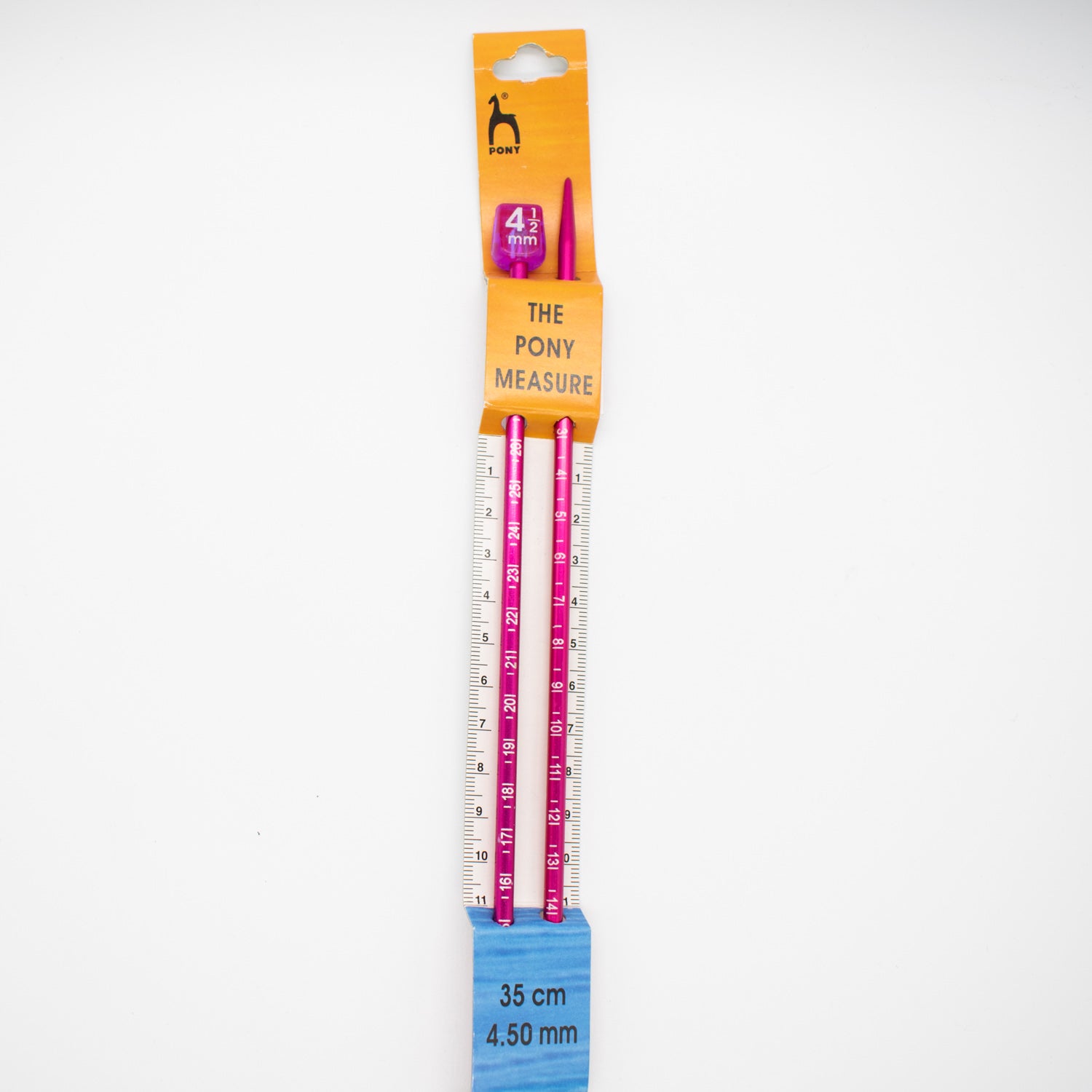 Pony Single Pointed Measure Knitting Needles 35cm